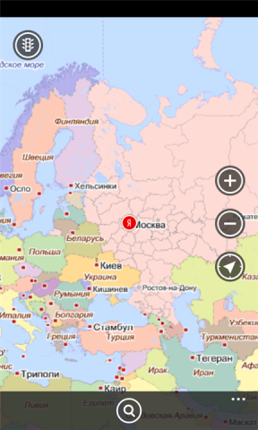Яндекс.Карты для Windows Phone 7